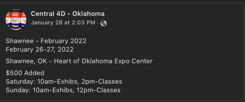 Central 4D - Oklahoma